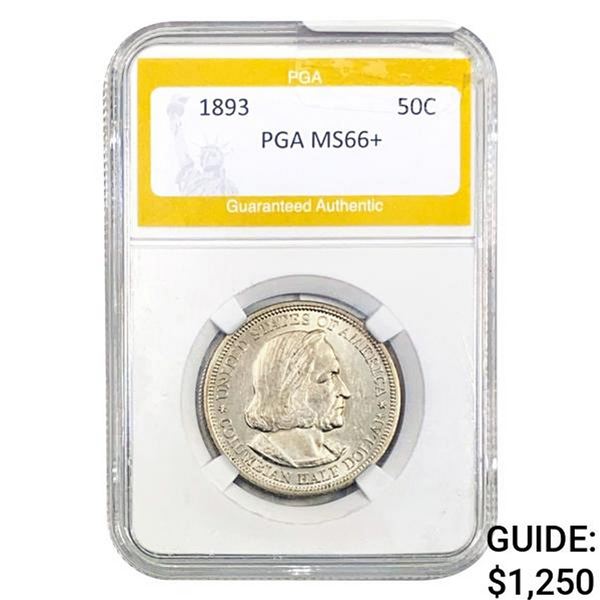 1893 Columbian Half Dollar PGA MS66+
