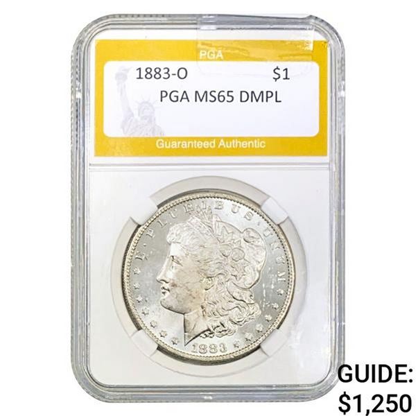 1883-O Morgan Dollar PGA MS65 DMPL