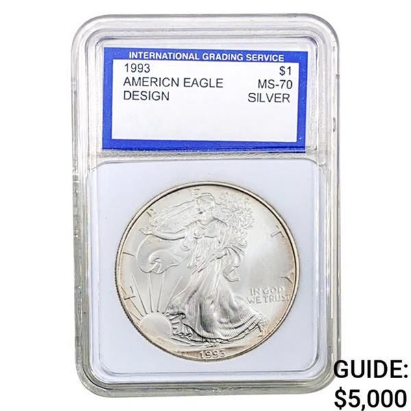 1993 American Silver Eagle IGS MS-70