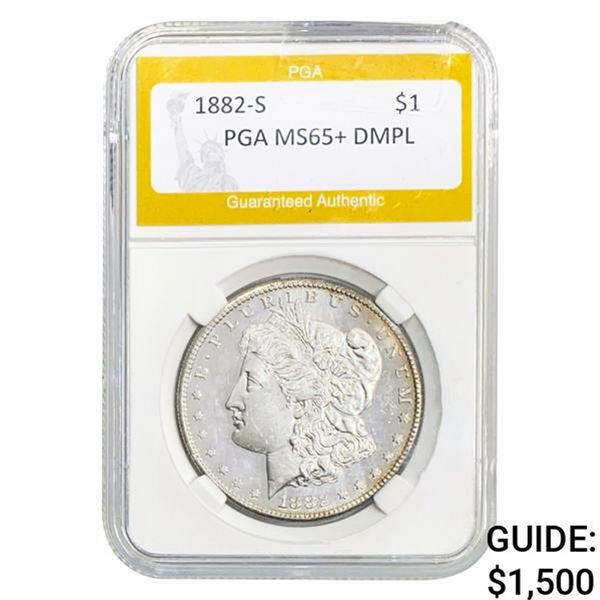 1882-S Morgan Dollar PGA MS65+ DMPL