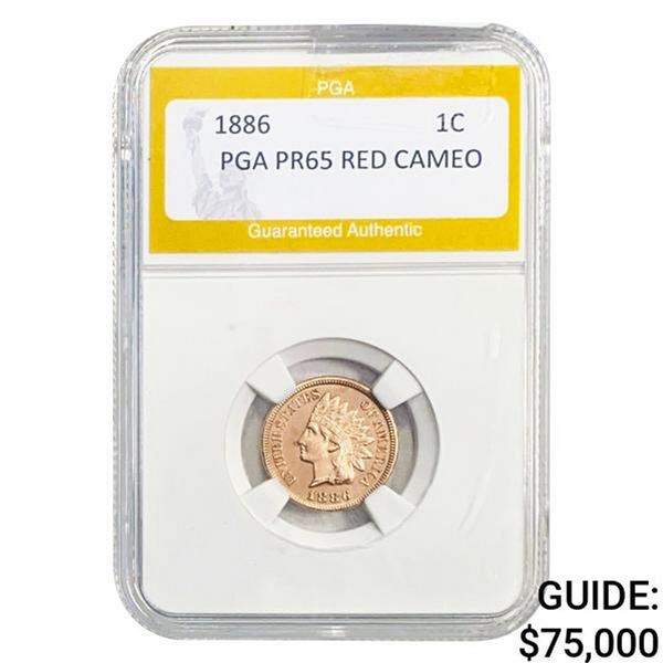 1886 1C Indian Head Cent PGA PR65 Red Ca