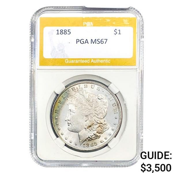 1885 Morgan Silver Dollar PGA MS67