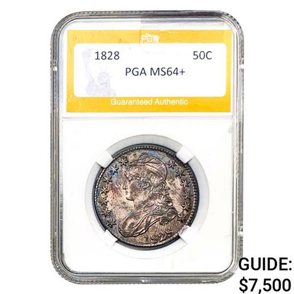 1828 50C Capped Bust Half Dollar PGA MS6