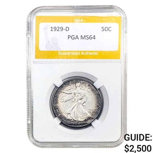 1929-D Walking Liberty Half Dollar PGA M