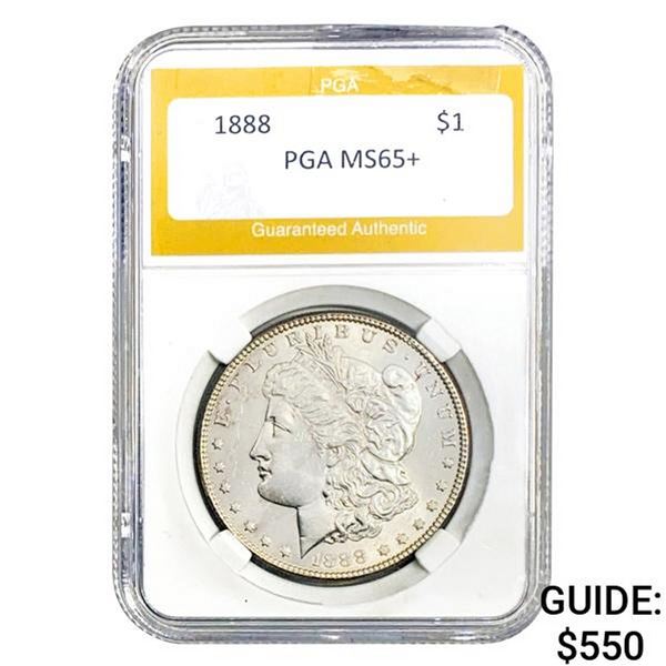 1888 Morgan Silver Dollar PGA MS65+