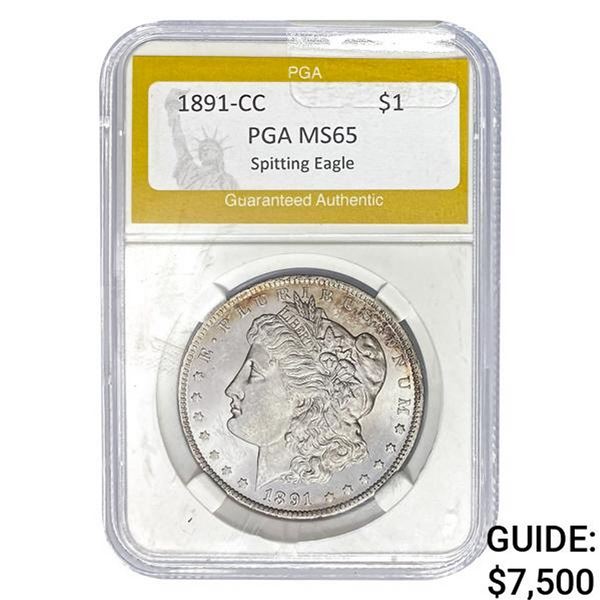 1891-CC Morgan Dollar PGA MS65