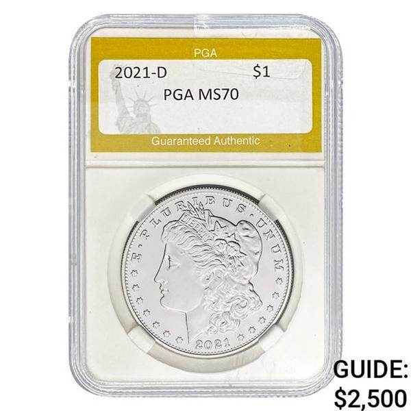 2021-D Morgan Silver Dollar PGA MS70