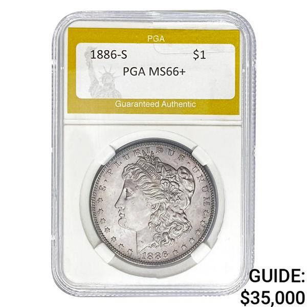 1886-S Morgan Dollar PGA MS66+
