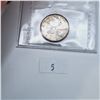Image 2 : ICCS Graded AU-50 1951 Canadian Twenty-Five Cent Silver Coin