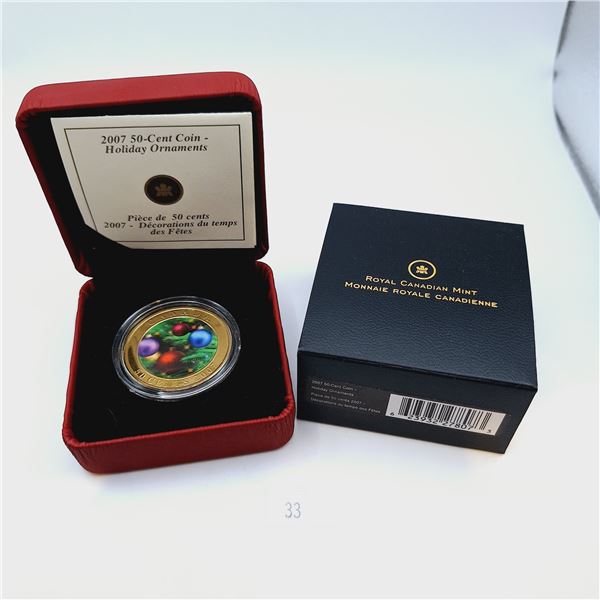 RCM 2007 50-Cent Coin - Holiday Ornaments