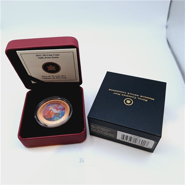 RCM 2011 50-Cent Coin - Gifts from Santa
