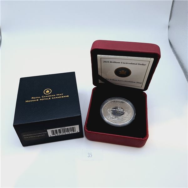 RCM 2010 Brilliant Uncirculated Dollar 25.175g 92.5% Silver