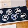 Image 3 : 1988 Calgary Olympic Proof 10 Coin Set 1 Troy Ounce Silver Each