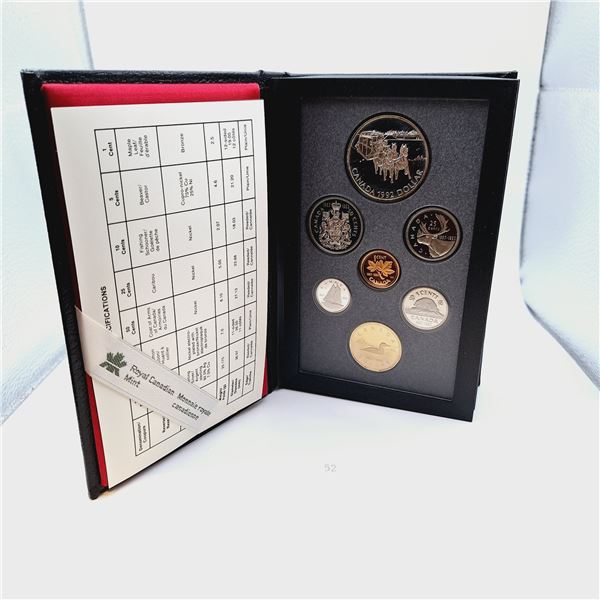 1992 RCM Double Dollar Proof Set 25.175g 92.5% Silver