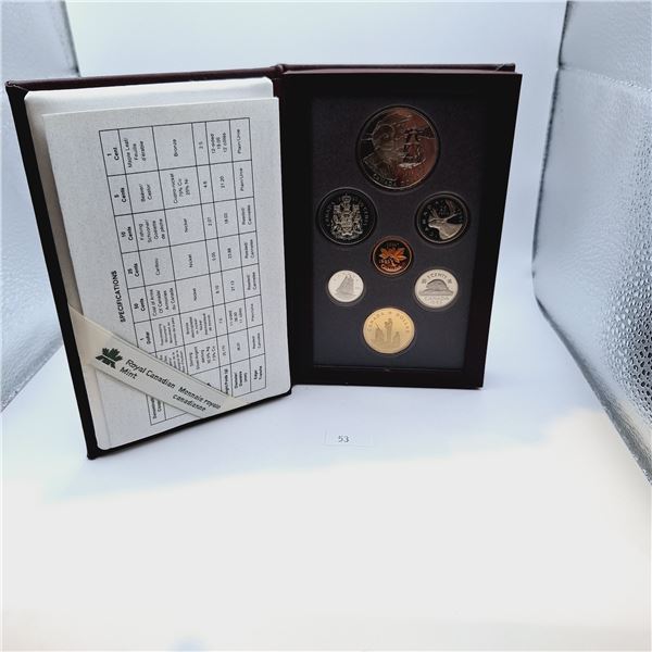 1995 RCM Double Dollar Proof Set 25.175g 92.5% Silver