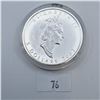 Image 2 : RCM 2002 Loon Hologram Maple Leaf 1 oz 99.99% Silver