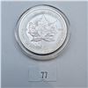 Image 1 : RCM 2002 Silver Maple Leaf - Horse Privy Mark 1 oz 99.99% Silver