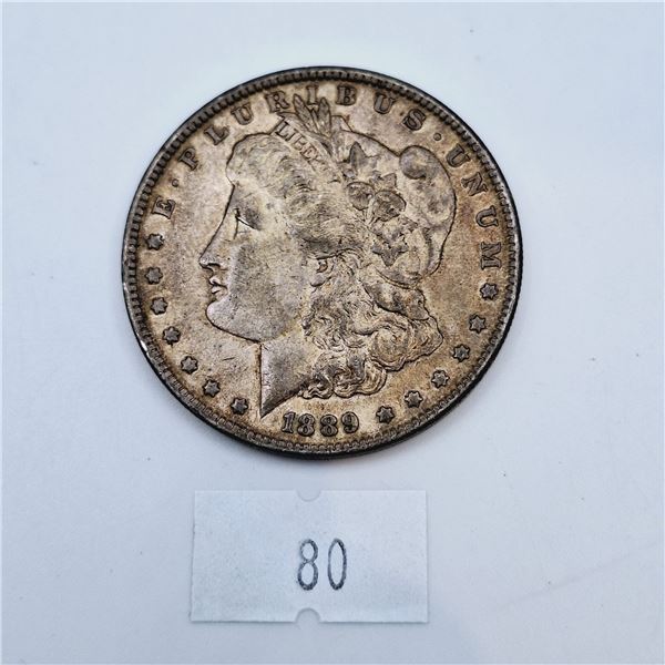 1889 American Silver Morgan Dollar 26.73g 90% Silver