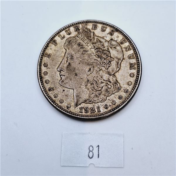 1921 American Silver Morgan Dollar 26.73g 90% Silver
