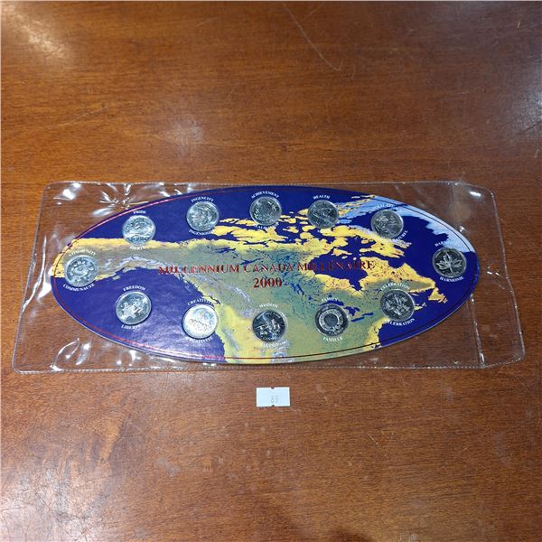 Millennium 2000 Canadian Quarter Set