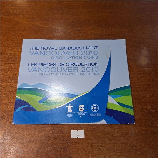 Vancouver 2010 Circulation Coin Set