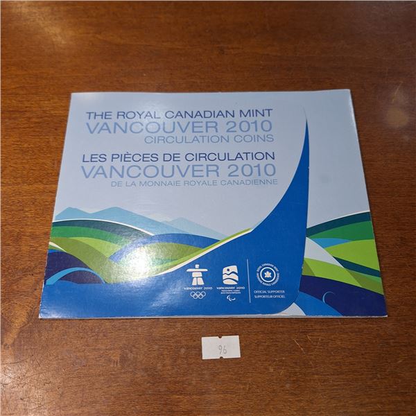 Vancouver 2010 Circulation Coin Set
