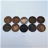 Image 2 : Ten Canadian Large One Cent Coins
