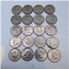 Image 1 : Twenty American Half Dollar Coins