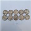 Image 1 : Ten American Buffalo Nickels
