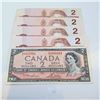 Image 1 : Five Canadian Two Dollar Banknotes