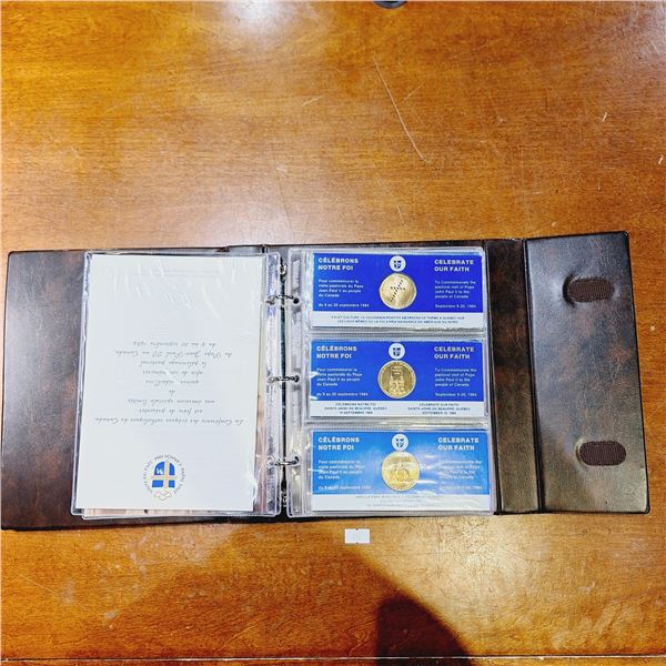 1984 Canada Papal Visit 15 Medallion Set