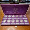Image 1 : Catholic Commemorative Medal Society 12 Sterling Silver Medallion Set Approx. 300g 92.5% Silver