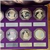 Image 3 : Catholic Commemorative Medal Society 12 Sterling Silver Medallion Set Approx. 300g 92.5% Silver