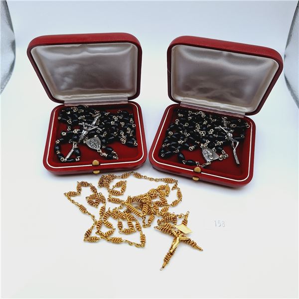 Three Christian Cross Necklaces