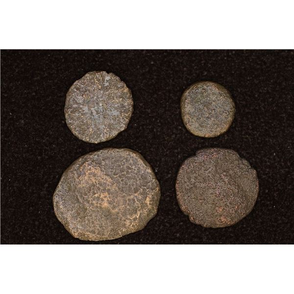 4 LATE ROMAN EMPIRE ANCIENT COINS