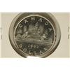 Image 1 : 1963 CANADA SILVER (PF LIKE) DOLLAR .6 OZ. ASW