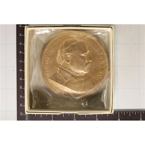 3'' US BRONZE GROVER CLEVELAND INAUGURAL