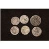 Image 1 : 6 SILVER DIME SIZED OTTOMAN EMPIRE PARA COINS: