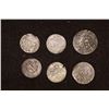 Image 2 : 6 SILVER DIME SIZED OTTOMAN EMPIRE PARA COINS: