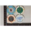 Image 1 : 4-$1 PLASTIC CASINO GAMING TOKENS, 1 WITH METAL