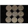 Image 1 : 9 ASSORTED KENNEDY HALF DOLLARS: 2-1971-D,