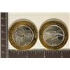 Image 1 : 2-CASINO $10 SILVER TOKENS (UNC), CAESARS TAHOE #2
