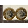 Image 2 : 2-CASINO $10 SILVER TOKENS (UNC), CAESARS TAHOE #2