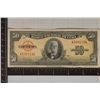 Image 1 : 1950 CUBA 50 PESO BILL INK ON OBVERSE LEFT SIDE OF
