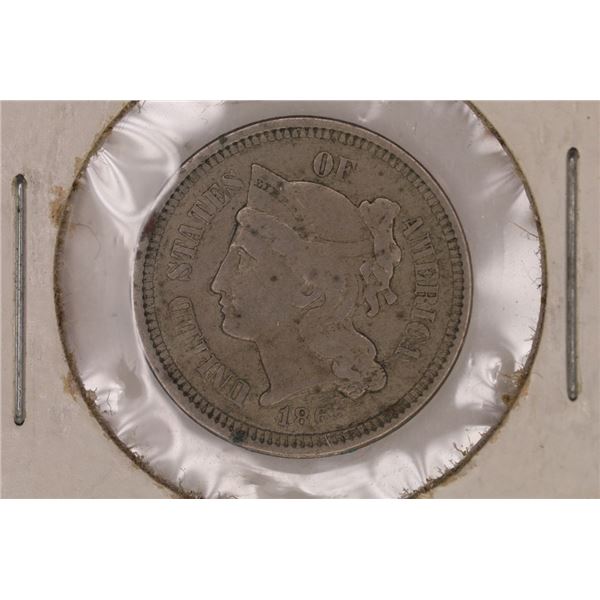 1865 THREE CENT PIECE (NICKEL)