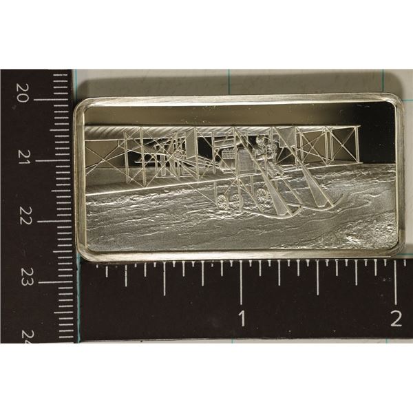1.04 OZ. PF STERLING SILVER AVIATION INGOT, 1ST