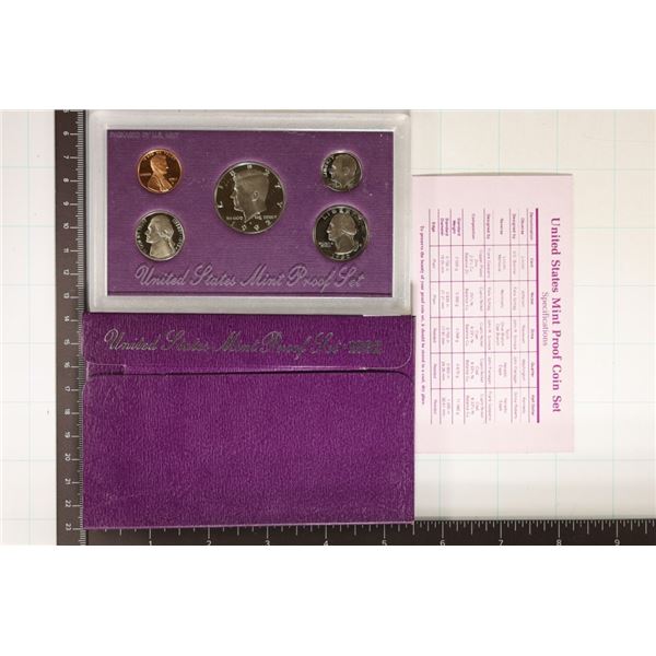 1992 US PROOF SET (WITH BOX) & CERTIFICATE