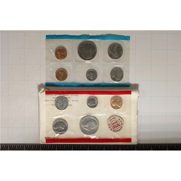 1971 US MINT SET (UNC) P/D/S (WITH ENVELOPE)