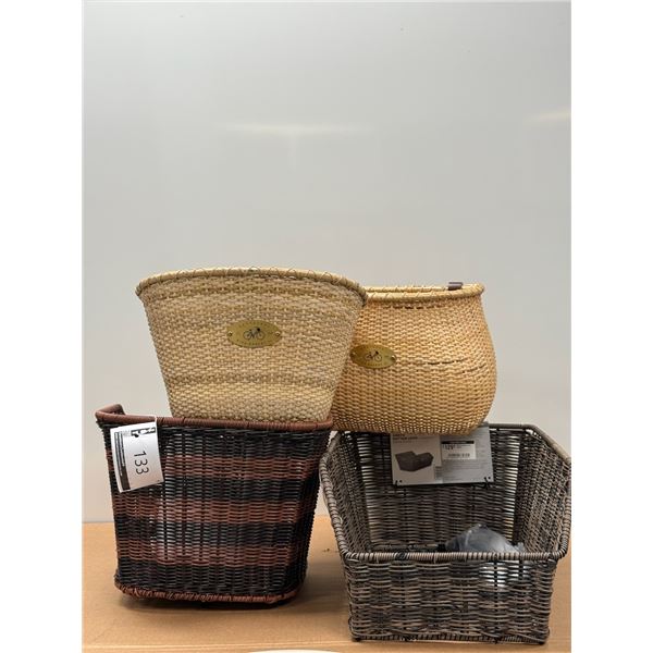 LOT DE 4 PANIERS POUR VÉLO