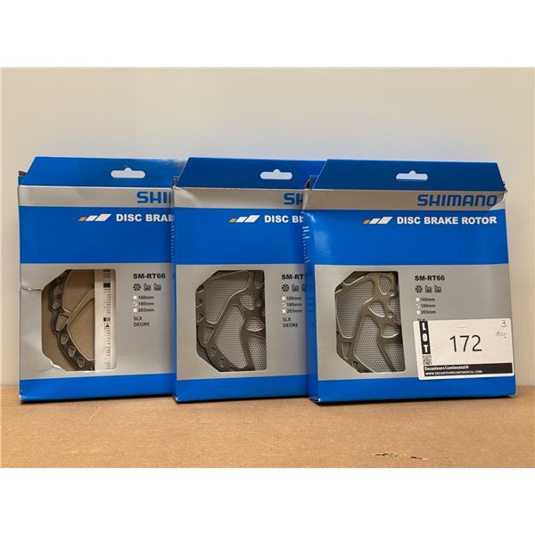 LOT DE 3 DISQUES 183 MM SHIMANO ASST